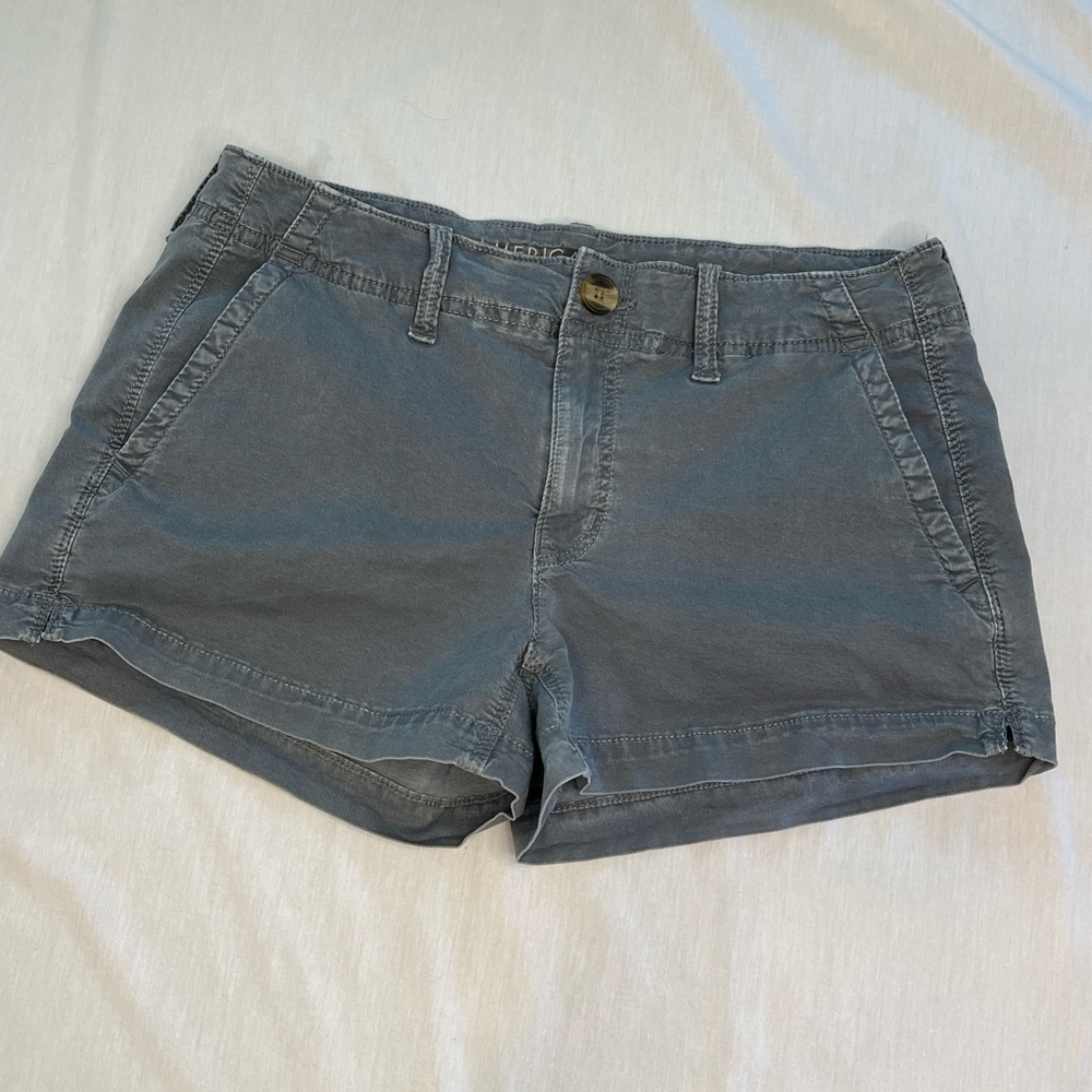 American Eagle Outfitters Light Gray Stretch Shorts